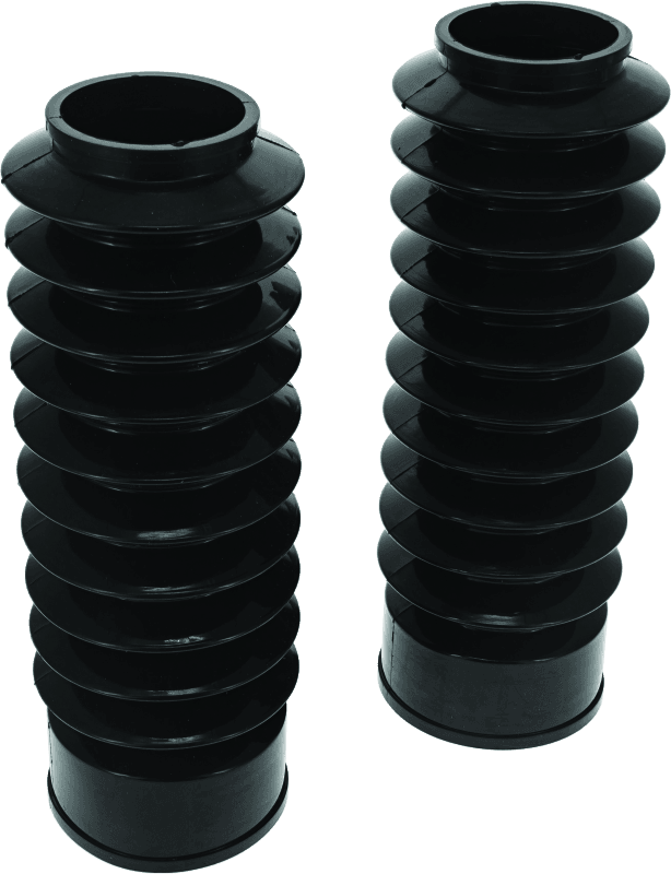 Bikers Choice — Bikers Choice 49MM Black Long Fork Boots Extended 8.75in / Collapsed 3.5in (Pair)