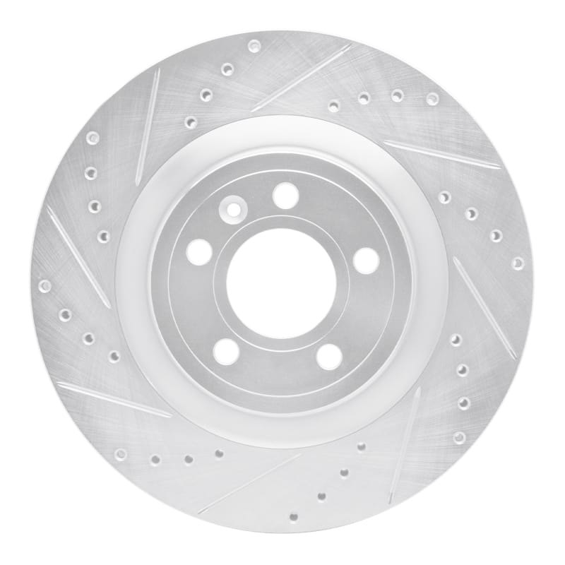 R1 Concepts — R1 11-14 Ford Mustang Front Left Drilled & Slotted Silver Brake Rotor
R1 Brake Rotor Drill