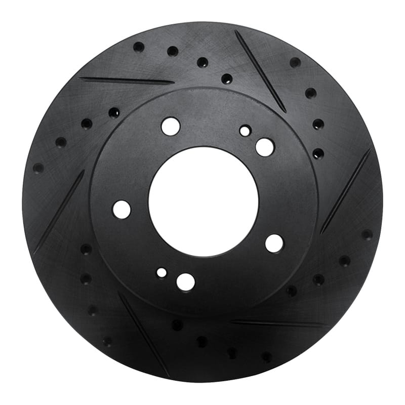 R1 Concepts — R1 83-89 Chrysler Conquest Front Right Drilled & Slotted Black Brake Rotor
R1 Brake Rotor Drill