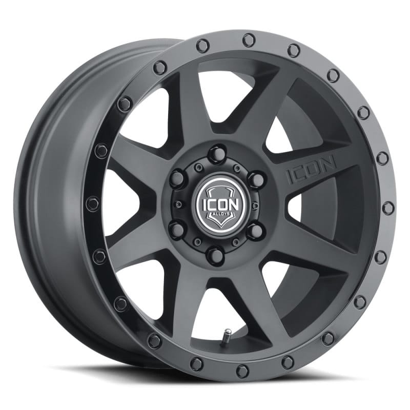 ICON — ICON Rebound 18x9 6x5.5 0mm Offset 5in BS 106.1mm Bore Double Black Wheel
REBOUND WHEEL