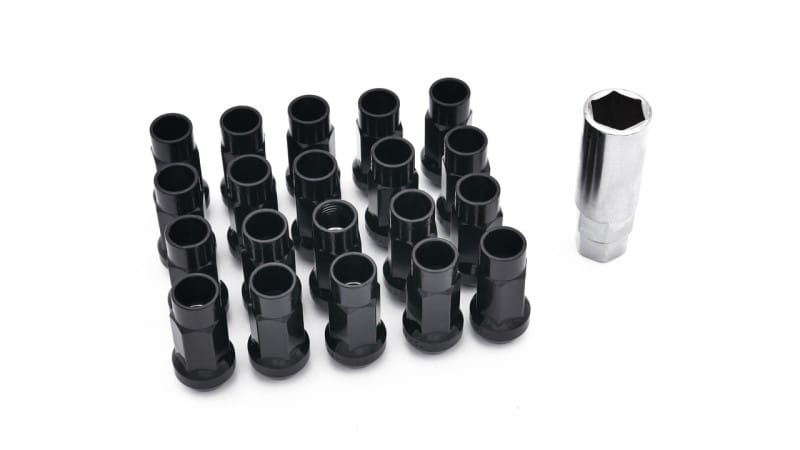 ISR Performance — ISR Performance Steel 50mm Open Ended Lug Nuts M12x1.25 - Black