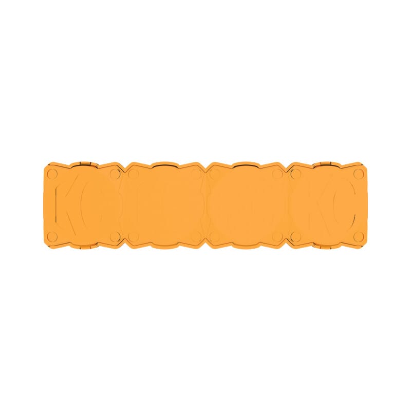 KC HiLiTES — KC HiLiTES FLEX ERA LED Light Bar 10in. Light Shield - Amber (SHIELD ONLY)