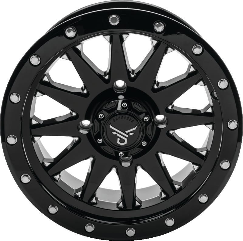 QuadBoss — Wagon Wheel, 20x7, 5+2, 4/137, Black/Milled