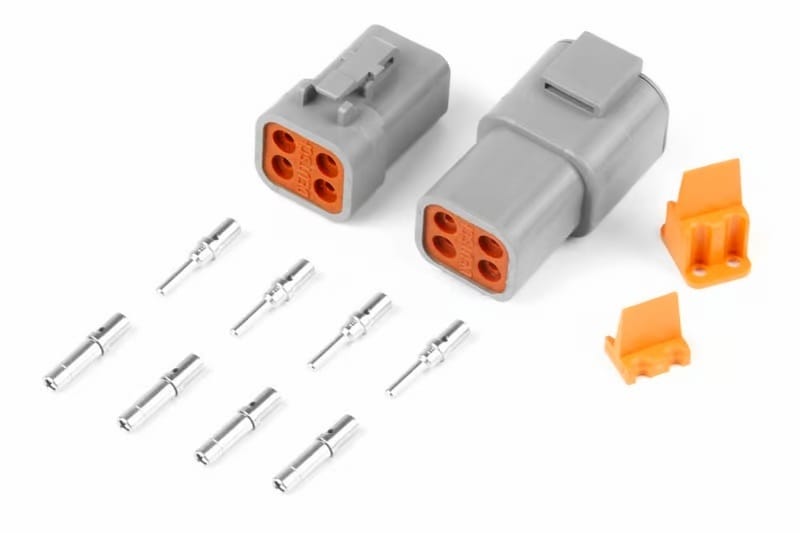 Haltech — Haltech Matching Set of Deutsch DTP-4 Connectors (25 Amp) Plug & Pins
Univrsl Connectors