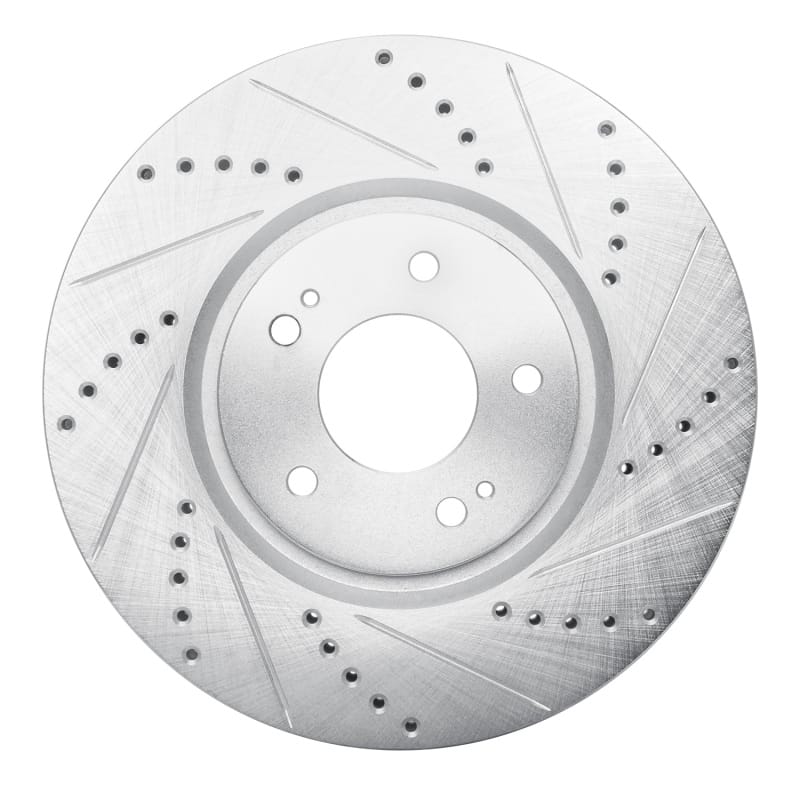R1 Concepts — R1 03-06 Mitsubishi Lancer Front Right Drilled & Slotted Silver Brake Rotor
R1 Brake Rotor Drill