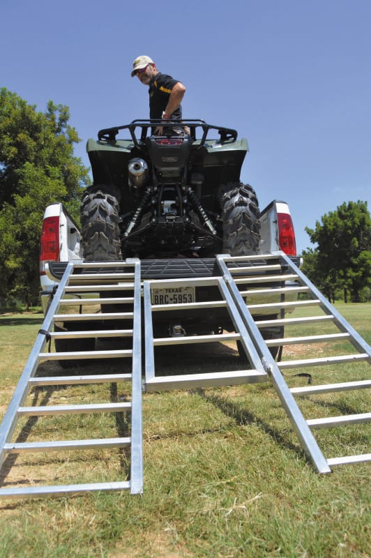 QuadBoss — Tri-Fold Ramp 50-3/4" x 71 in Unfolded, 17" x 71" x 5" Folded, 1,500 lbs. Capacity