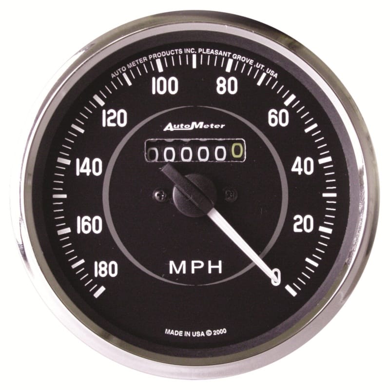 AutoMeter — Autometer Cobra 4 inch 0-180 MPH Mechanical Speedometer
4" SPD 180MPH COBRA
