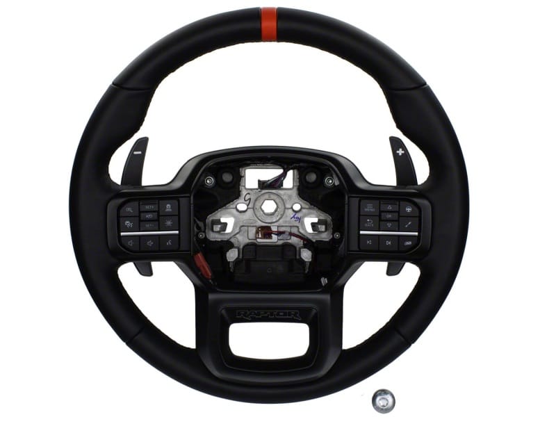 Ford Racing — Ford Racing 2021+ F-150 Raptor Steering Wheel Kit - Black