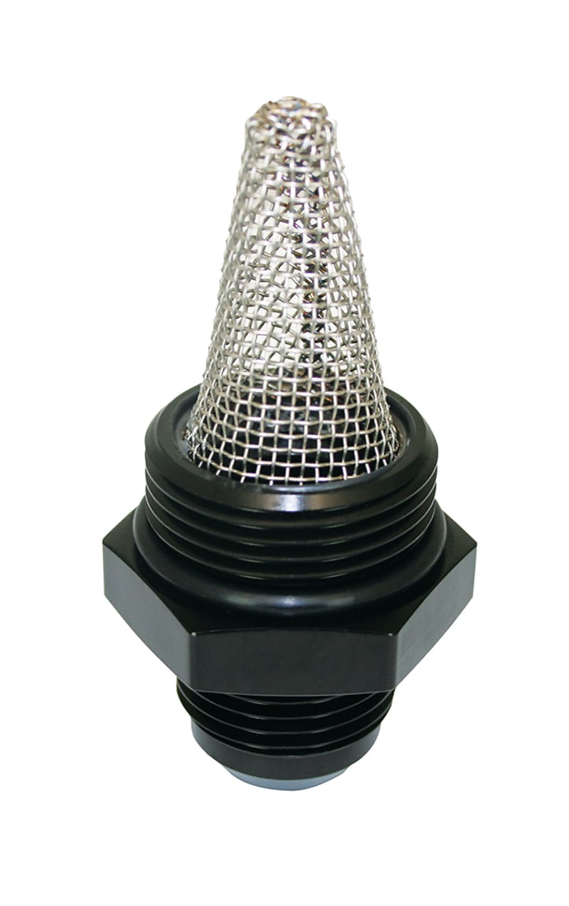 Moroso — Moroso Oil Filter Fitting -12An to -16An w/External Screen - Single