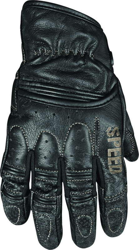 Speed and Strength — Speed and Strength Rust and Redemption Leather Gloves Black - 2XL