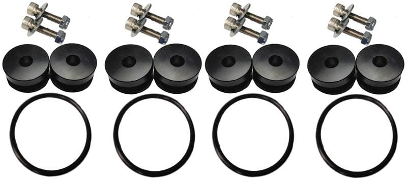 Torque Solution — Torque Solution Billet Bumper Quick Release Kit Combo (Black): Universal