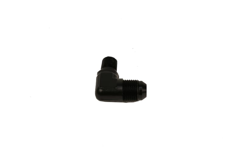 Aeromotive — Aeromotive Fitting Elbow 1/4in-MNPT to AN-08 90-Deg Black
Hose End