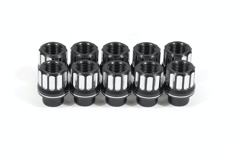 BMR Suspension — BMR 05-14 Ford Mustang Lug Nut Kit 5/8-18 RH Flange 12-pt Aluminum Set of 10