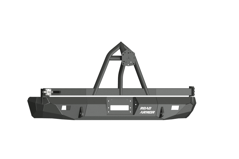 Road Armor — Road Armor 99-07 Ford Excursion Stealth Rear Winch Bumper w/Tire Carrier - Tex Blk