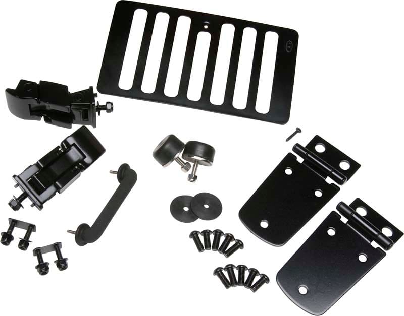Kentrol — Kentrol 98-06 Jeep Wrangler TJ Hood Kit - Powdercoat Black