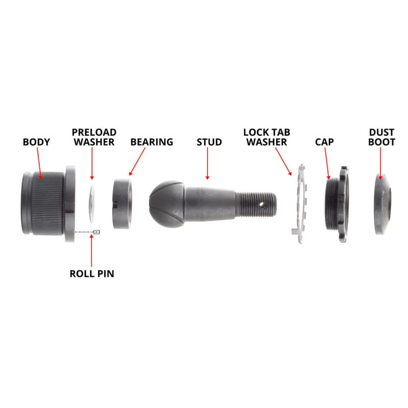 Synergy Mfg — Synergy Jeep JK/WJ HD Non-Knurled Adjustable Ball Joint Kit