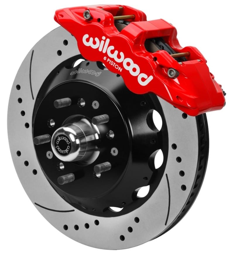 Wilwood — Wilwood 70-81 FBody/75-79 A&XBody AERO6 Frt BBK 14in D/S Rtr Red Calipers Use w/ Pro Drop Spindle