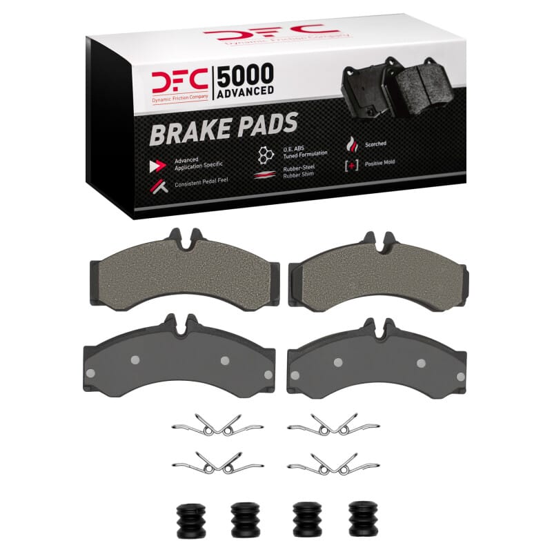 DFC — DFC 02-06 Dodge Sprinter 3500 Front/Rear 5000 Advanced Semi Metallic Brake Pads and Hardware Kit
DFC Brake Pad Set