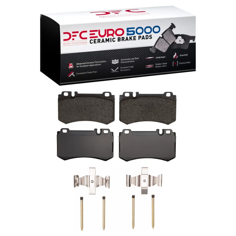 DFC — DFC 07-13 Mercedes-Benz S600 Rear Euro 5000 Ceramic Brake Pads and Hardware Kit
DFC EURO Pads + HW