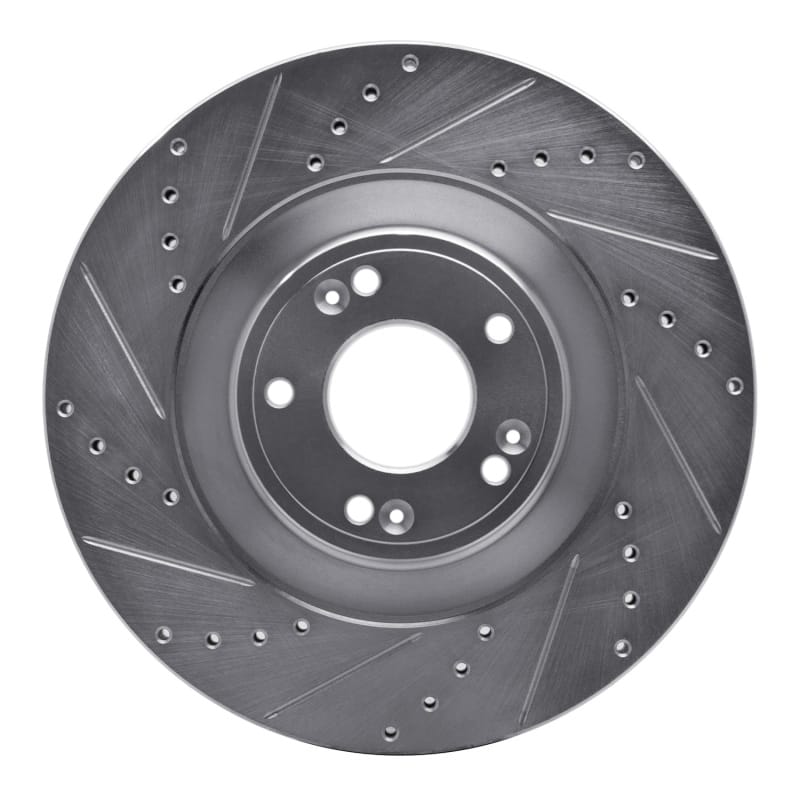 R1 Concepts — R1 11-17 Genesis G80 Front Left Drilled & Slotted Silver Brake Rotor
R1 Brake Rotor Drill