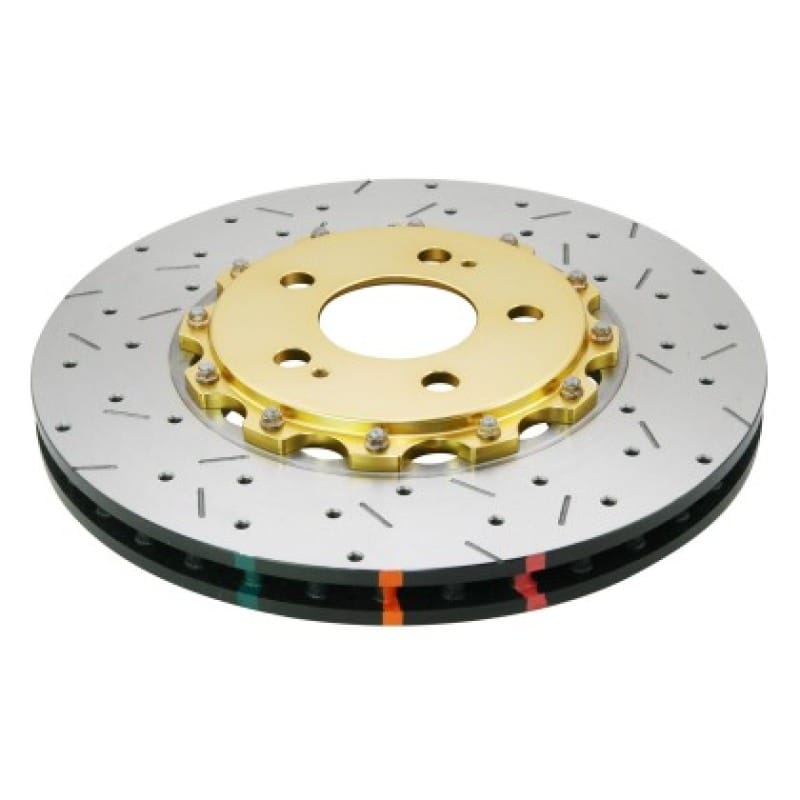 DBA — DBA 08-17 Mitsubishi Evo X Front Drilled & Slotted 5000 Series 2 Piece Rotor w/ Gold Hat
Brake Rotor