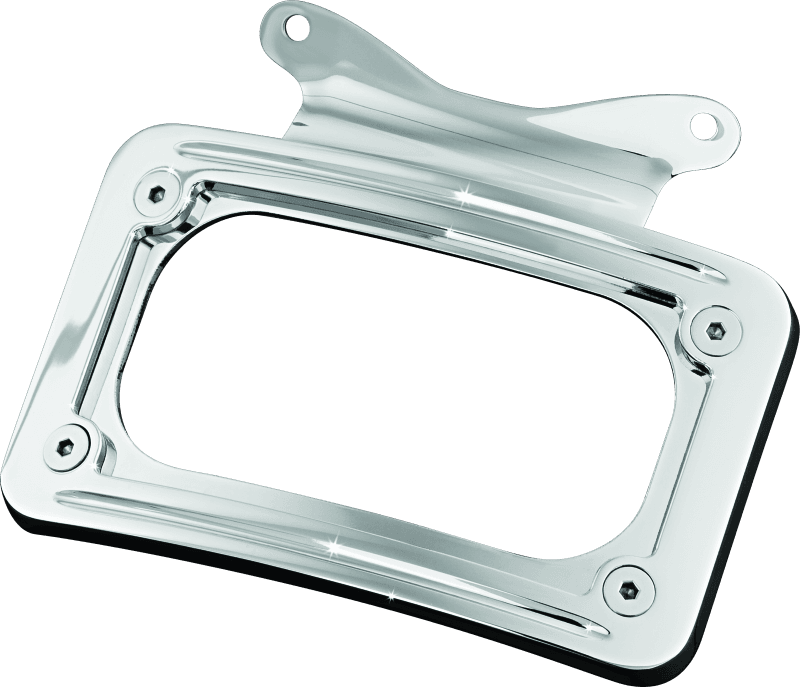 Kuryakyn — Kuryakyn Curved License Plate Mount Chrome