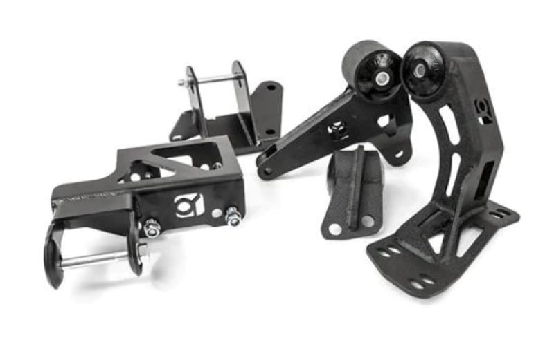 Innovative Mounts — Innovative 94-01 Integra K-Series Black Steel Mounts 95A Bushings (Not K24 Trans)