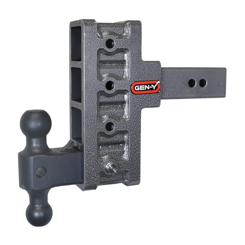 GEN-Y Hitch — Gen-Y Mega Duty 2.5in Shank 6in Offset Drop 3K TW 21K Hitch w/GH-061 Dual-Ball
Drop Hitch