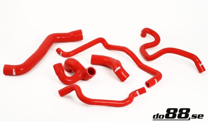 do88 — do88 92-97 Opel Calibra 2.0T/89-95 Opel Vectra A 2.0T (C20LET) Coolant Hoses - Red