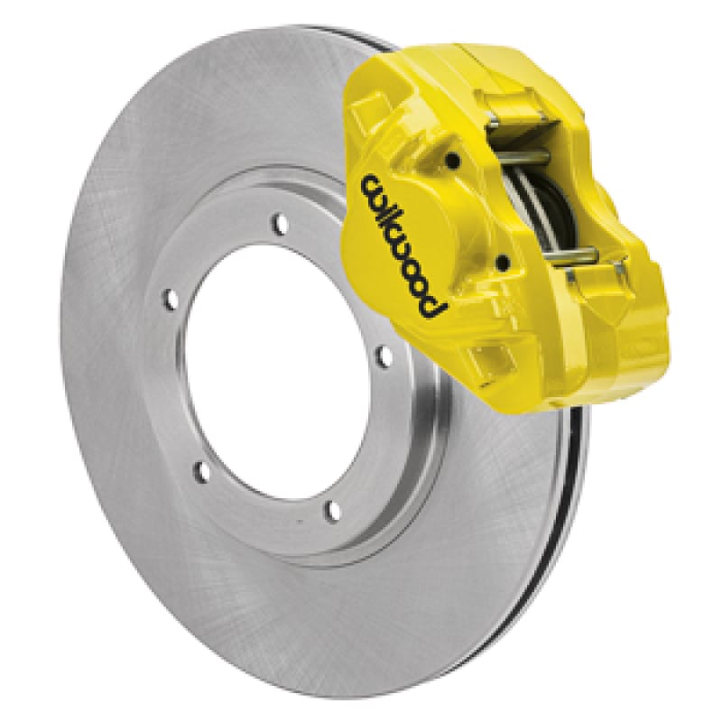 Wilwood — Wilwood 69-74 Porsche 911 D31 11.10in. Front Brake Kit w/ Flex Lines - Yellow