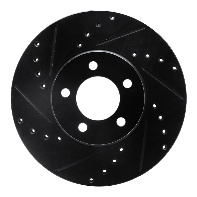 R1 Concepts — R1 93-07 Ford Thunderbird Front Left Drilled & Slotted Black Brake Rotor
R1 Brake Rotor Drill
