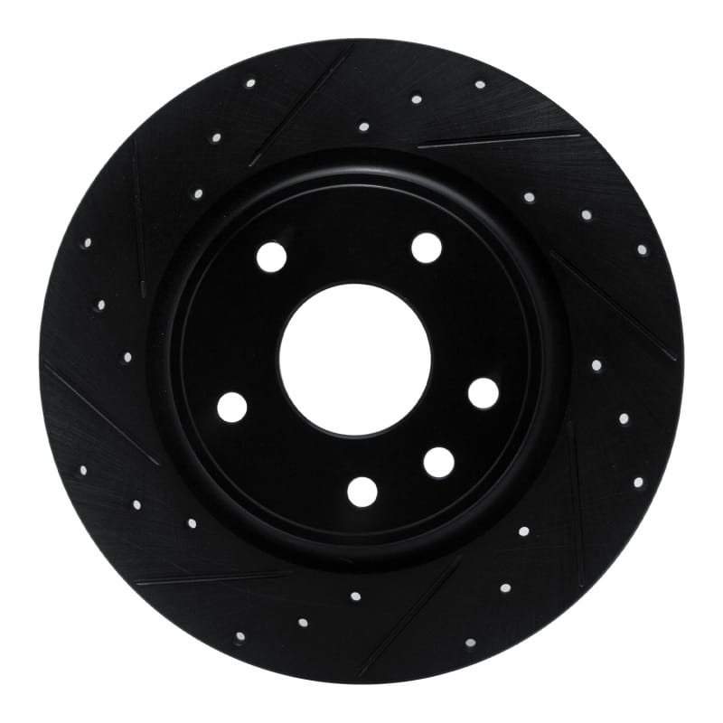 R1 Concepts — R1 17-25 Chrysler Grand Caravan Rear Left Drilled & Slotted Black Brake Rotor
R1 Brake Rotor Drill
