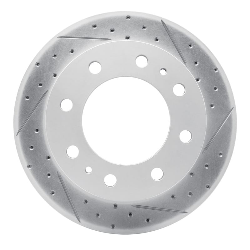 R1 Concepts — R1 99-20 Cadillac Deville Front Right Drilled & Slotted Geo-Carbon Rotor