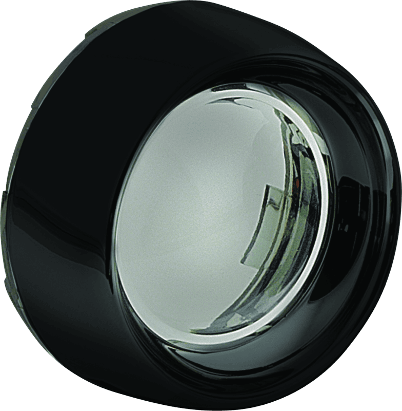 Kuryakyn — Kuryakyn Deep Dish Bezel For Bullet Turn Signals Smoke Lens Gloss Black