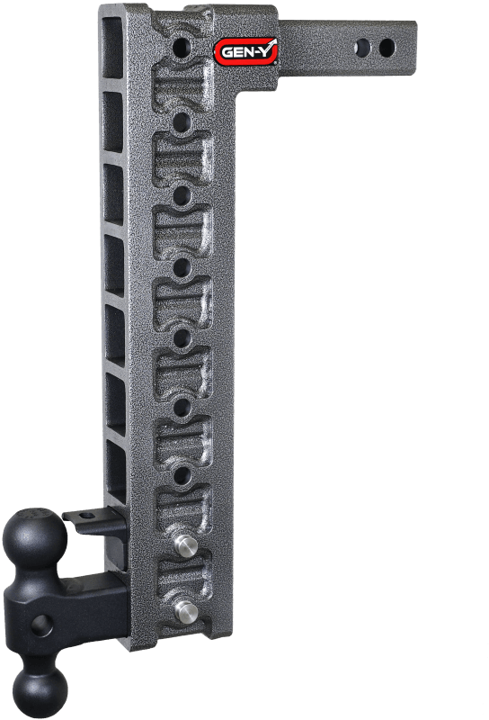 GEN-Y Hitch — Gen-Y Mega Duty 2in Shank 20in Drop 10K Hitch w/Dual-Ball/Pintle Lock/Stabilizer Kit
Drop Hitch