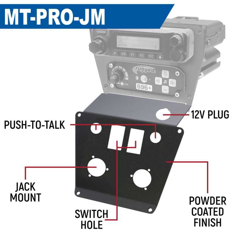 Rugged Radios — Rugged Radios Polaris RZR PRO XP/Turbo R/PRO R Dash Mount Radio and Intercom - SPOD Touchscreen