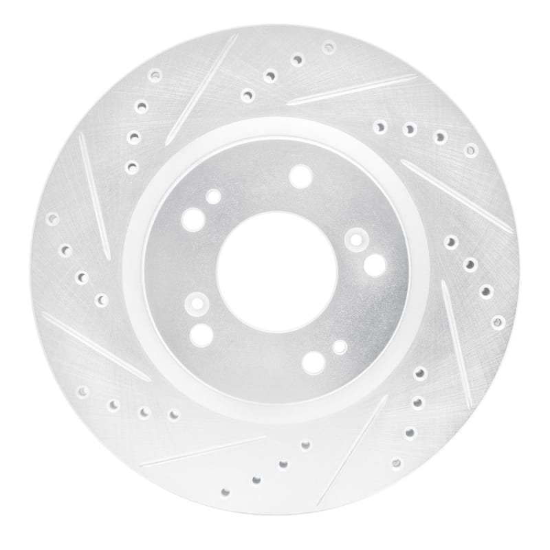 R1 Concepts — R1 04-12 Mitsubishi Eclipse Front Left Drilled & Slotted Silver Brake Rotor
R1 Brake Rotor Drill