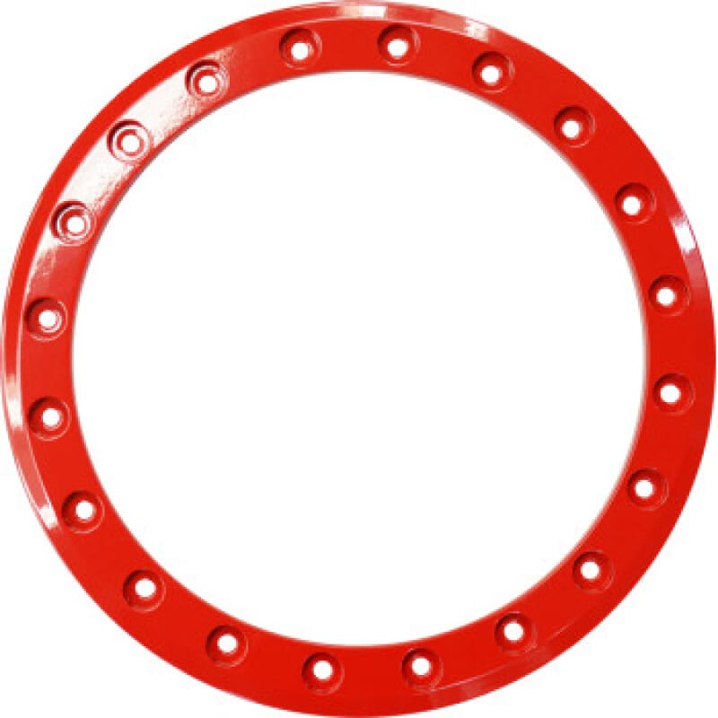 Raceline — Raceline Beadlock Ring - Ryno -14in - 20 Hole - 12mm - Red