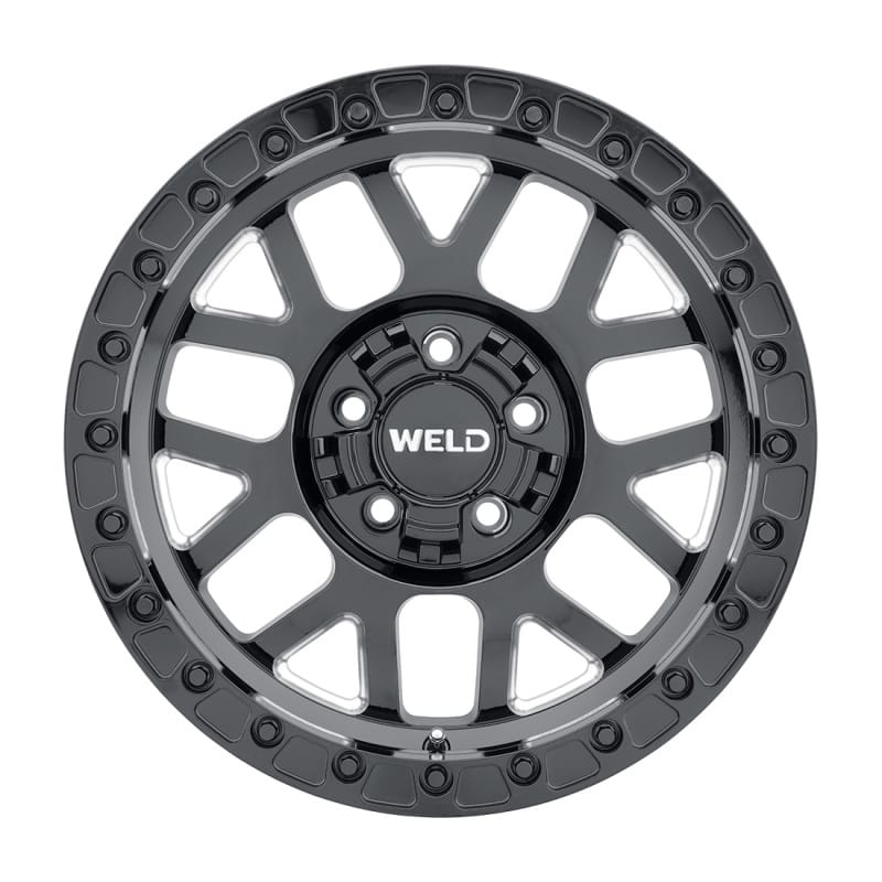 Weld — Weld Off-Road W902 17X10 Cinch Beadlock 5X127 5X139.7 ET-24 BS4.50 Gloss BLK MIL / BLK Ring 87.1