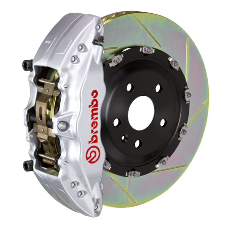 Brembo — Brembo 11-21 Grand Cherokee (Excl. SRT) Fr GT BBK 6Pist Cast 2pc 380x34 2pc Rotor Slot Type1-Silver