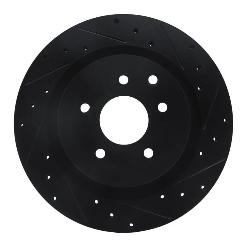 R1 Concepts — R1 03-08 Infiniti G35 Rear Right Drilled & Slotted Black Brake Rotor
R1 Brake Rotor Drill