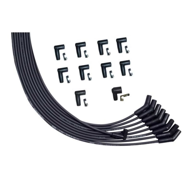 Moroso — Moroso Universal V8 135 Deg Plug Unsleeved HEI Ultra Spark Plug Wire Set - Black