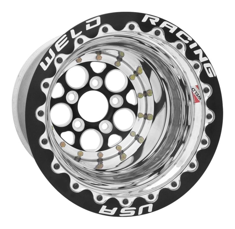 Weld — Weld Magnum 2.0 15x10 / 5x4.50 BP / 6in BS Black Wheel - Black Single Beadlock M/T