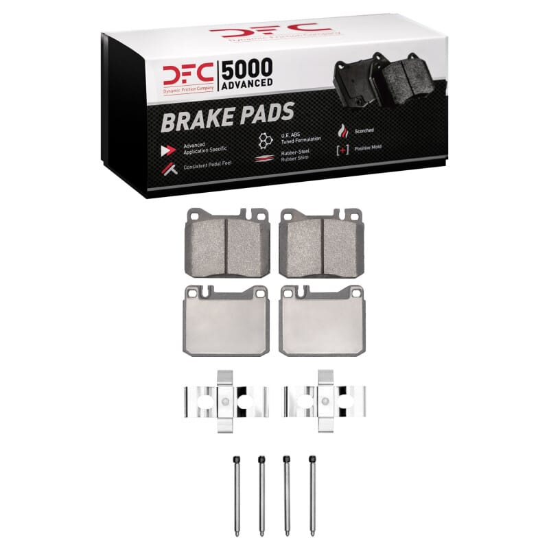 DFC — DFC 85-91 Mercedes-Benz 300SE Front 5000 Advanced Low Metallic Brake Pads and Hardware Kit
DFC Brake Pad Set
