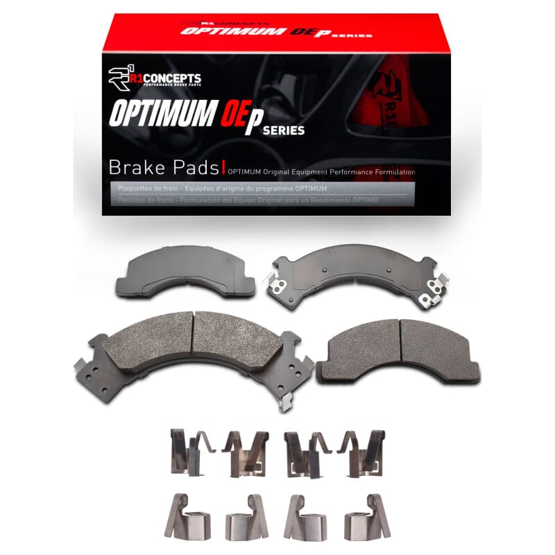 R1 Concepts — R1 88-97 Chevrolet W3500 Gas Engine Front Optimum OE Pads & Hardware Kit
R1 Opt Pds & Hrdw Kt