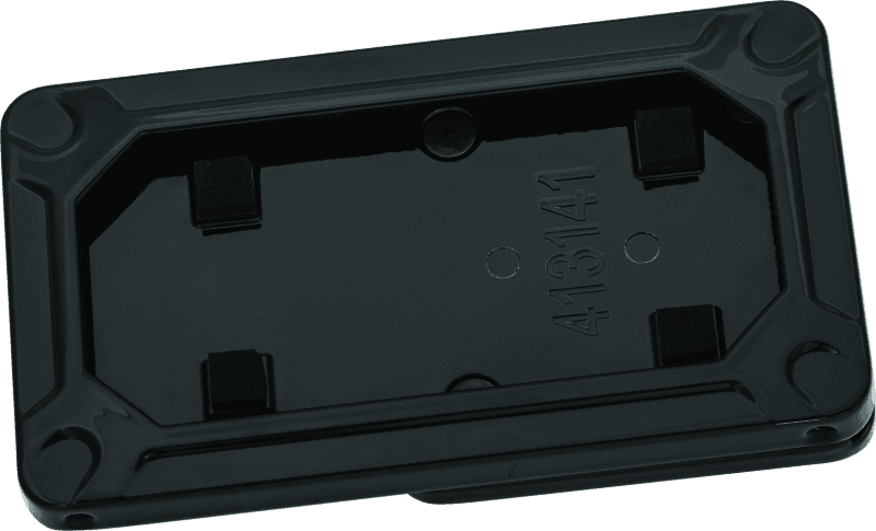 Kuryakyn — Nova Side Mount License Plate Frame Gloss Black