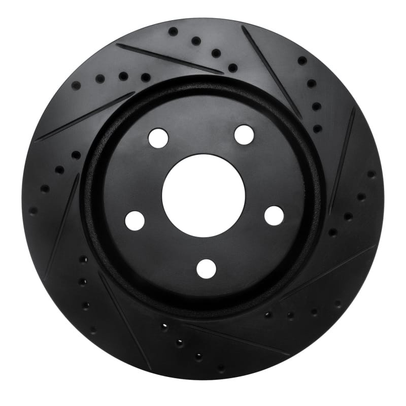 R1 Concepts — R1 12-18 Jeep Wrangler Front Right Drilled & Slotted Black Brake Rotor
R1 Brake Rotor Drill