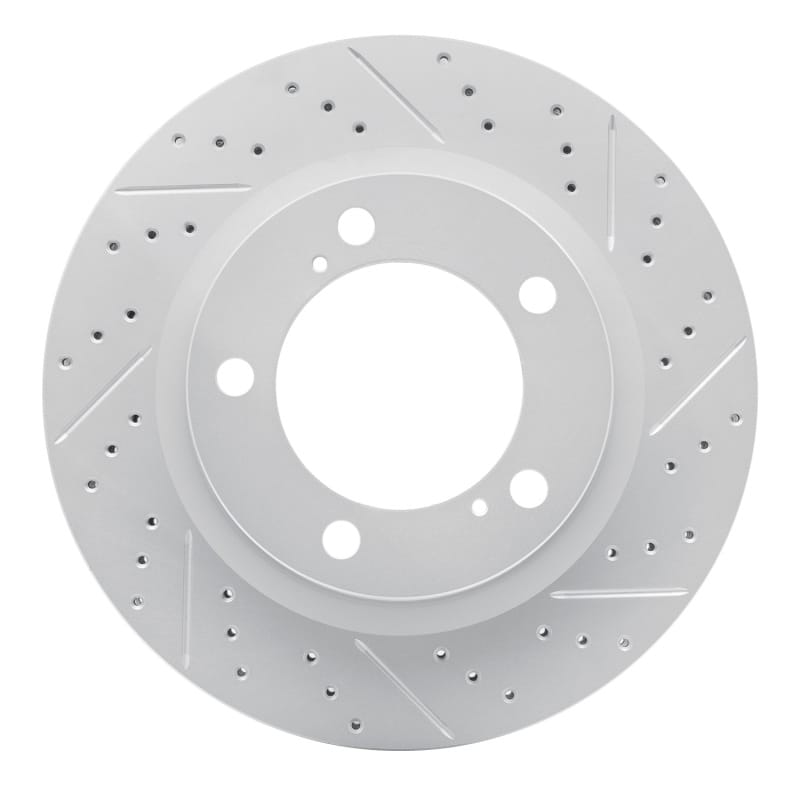 R1 Concepts — R1 08-21 Lexus Lx570 Front Right Drilled & Slotted Geo-Carbon Rotor
