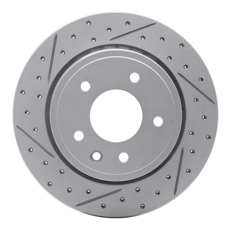 R1 Concepts — R1 95-06 Jaguar Xk8 Rear Left Drilled & Slotted Geo-Carbon Rotor