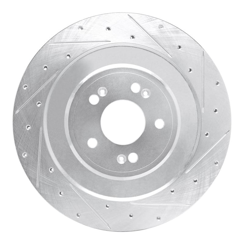 R1 Concepts — R1 21-26 Genesis G80 Rear Right Drilled & Slotted Silver Brake Rotor
R1 Brake Rotor Drill
